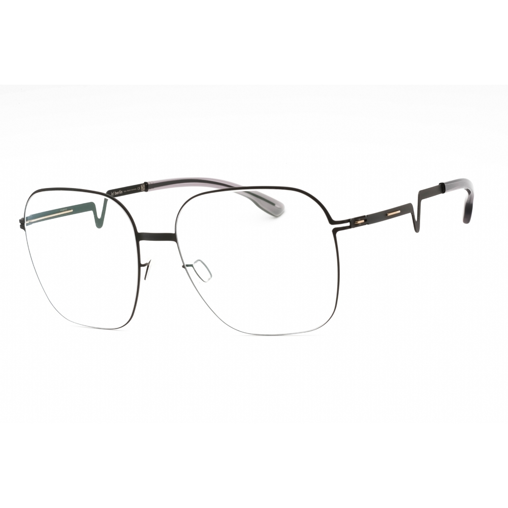 NWT IC Berlin Hedy-M1589002002458007ws Black Rectangle 50mm Eyeglasses